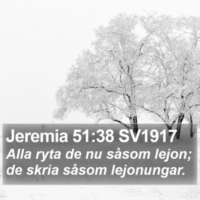 Jeremia 51:38 SV1917 Bible Verse Image