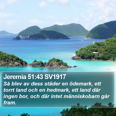 Jeremia 51:43 SV1917 Bible Verse Image