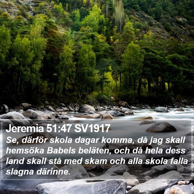 Jeremia 51:47 SV1917 Bible Verse Image