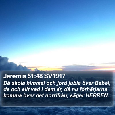 Jeremia 51:48 SV1917 Bible Verse Image