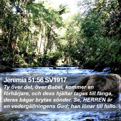 Jeremia 51:56 SV1917 Bible Verse Image