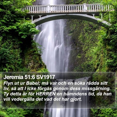 Jeremia 51:6 SV1917 Bible Verse Image
