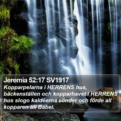 Jeremia 52:17 SV1917 Bible Verse Image