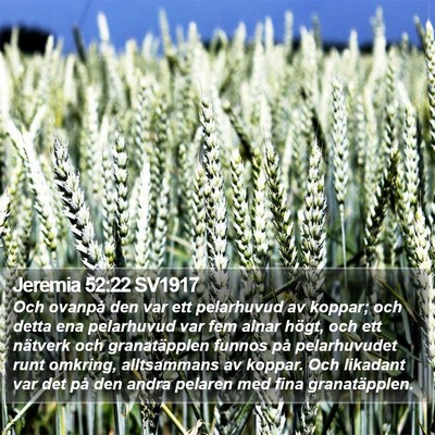 Jeremia 52:22 SV1917 Bible Verse Image