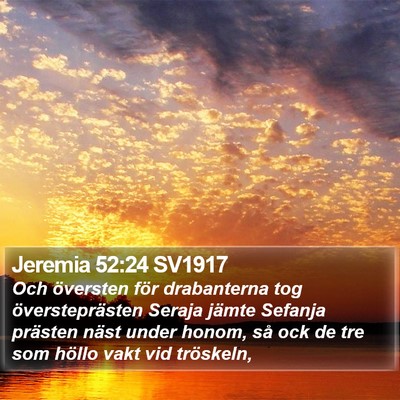 Jeremia 52:24 SV1917 Bible Verse Image