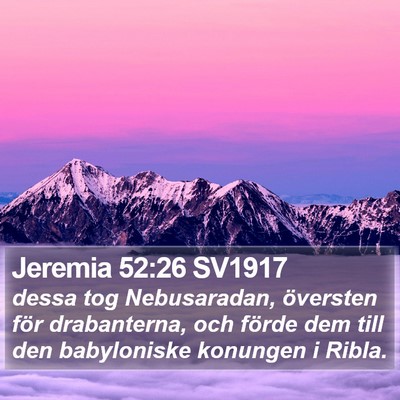 Jeremia 52:26 SV1917 Bible Verse Image