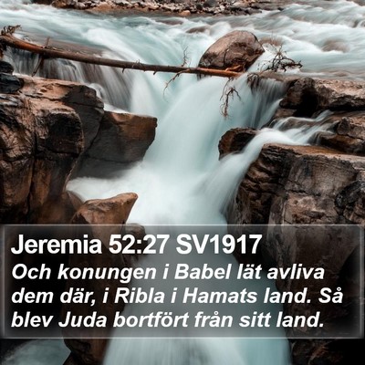 Jeremia 52:27 SV1917 Bible Verse Image
