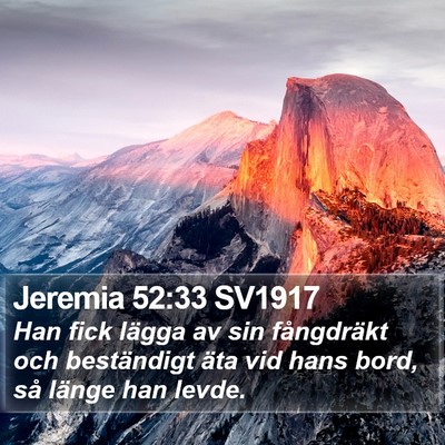Jeremia 52:33 SV1917 Bible Verse Image