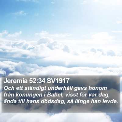 Jeremia 52:34 SV1917 Bible Verse Image