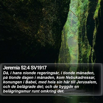 Jeremia 52:4 SV1917 Bible Verse Image