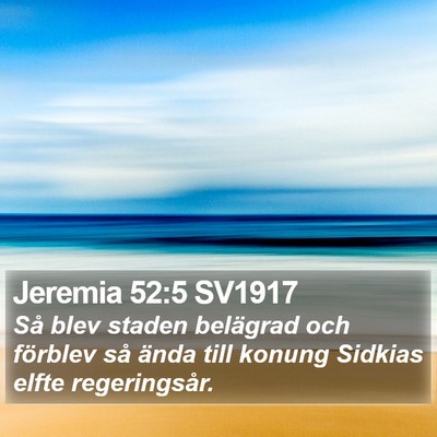 Jeremia 52:5 SV1917 Bible Verse Image