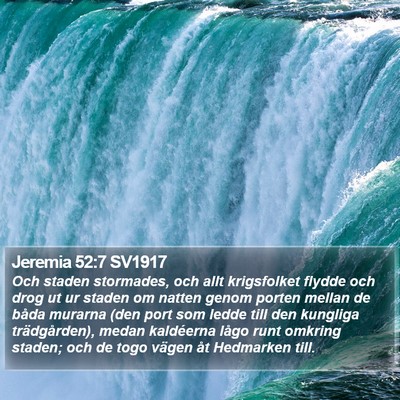 Jeremia 52:7 SV1917 Bible Verse Image