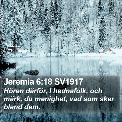 Jeremia 6:18 SV1917 Bible Verse Image
