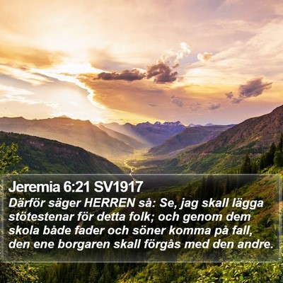 Jeremia 6:21 SV1917 Bible Verse Image
