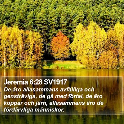 Jeremia 6:28 SV1917 Bible Verse Image