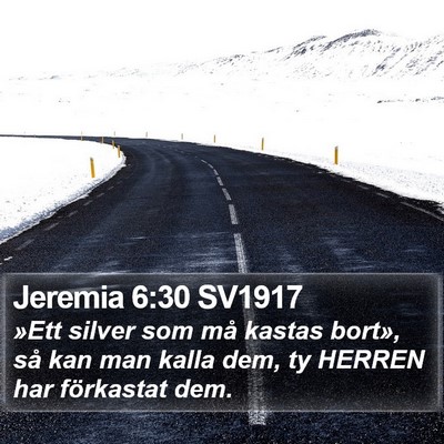 Jeremia 6:30 SV1917 Bible Verse Image