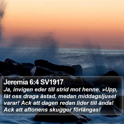 Jeremia 6:4 SV1917 Bible Verse Image