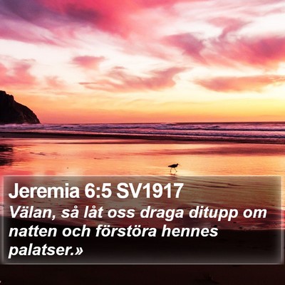 Jeremia 6:5 SV1917 Bible Verse Image
