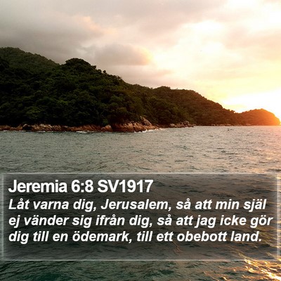 Jeremia 6:8 SV1917 Bible Verse Image