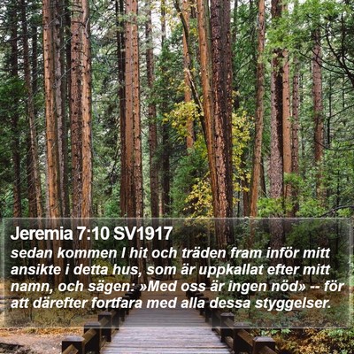 Jeremia 7:10 SV1917 Bible Verse Image