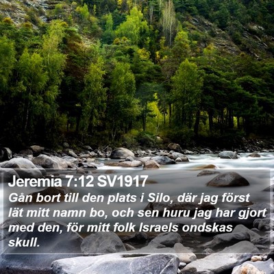 Jeremia 7:12 SV1917 Bible Verse Image