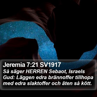 Jeremia 7:21 SV1917 Bible Verse Image