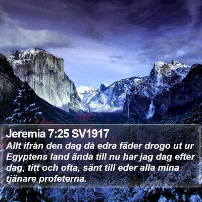Jeremia 7:25 SV1917 Bible Verse Image