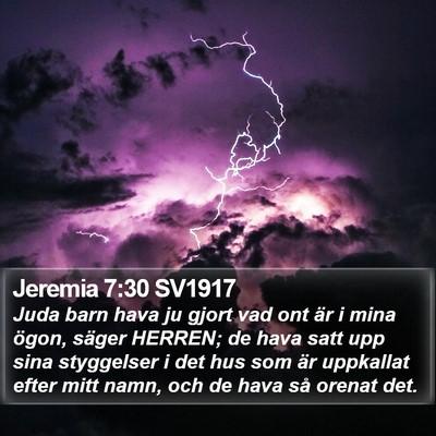 Jeremia 7:30 SV1917 Bible Verse Image