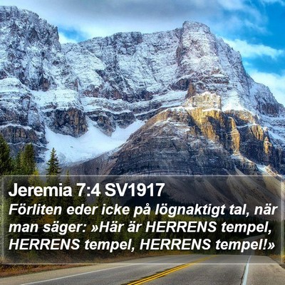 Jeremia 7:4 SV1917 Bible Verse Image