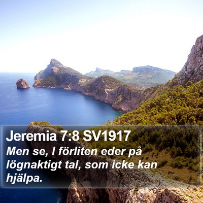 Jeremia 7:8 SV1917 Bible Verse Image