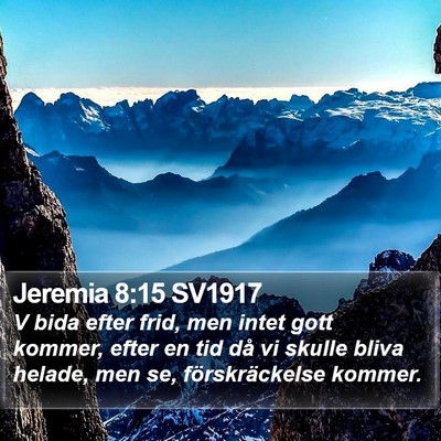 Jeremia 8:15 SV1917 Bible Verse Image