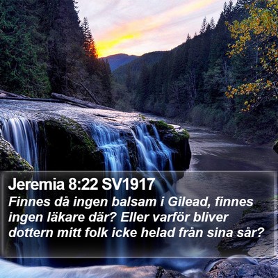 Jeremia 8:22 SV1917 Bible Verse Image