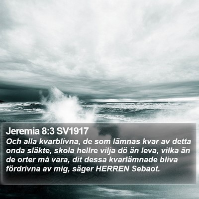 Jeremia 8:3 SV1917 Bible Verse Image