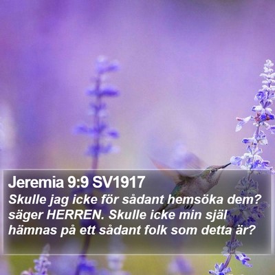Jeremia 9:9 SV1917 Bible Verse Image