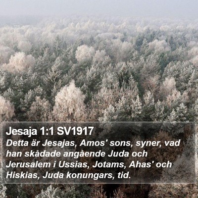 Jesaja 1:1 SV1917 Bible Verse Image