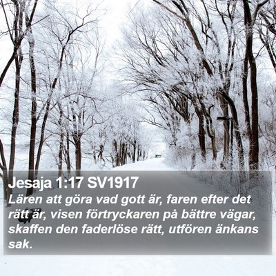 Jesaja 1:17 SV1917 Bible Verse Image