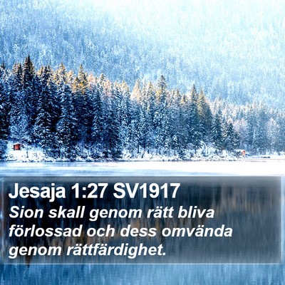 Jesaja 1:27 SV1917 Bible Verse Image