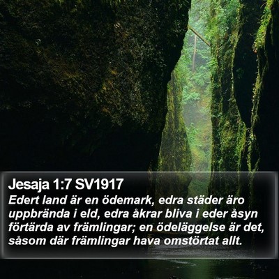 Jesaja 1:7 SV1917 Bible Verse Image