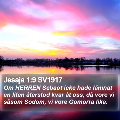 Jesaja 1:9 SV1917 Bible Verse Image