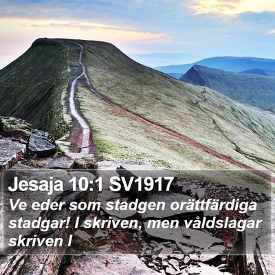 Jesaja 10:1 SV1917 Bible Verse Image