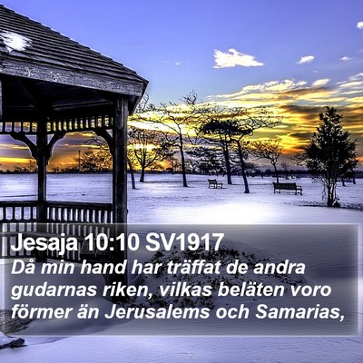 Jesaja 10:10 SV1917 Bible Verse Image