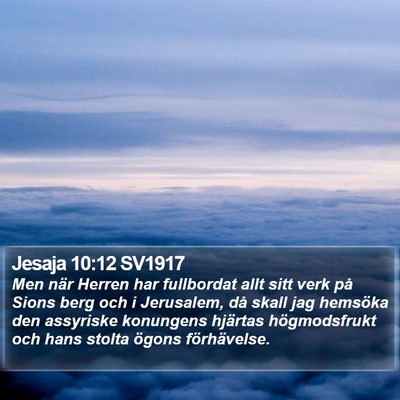 Jesaja 10:12 SV1917 Bible Verse Image