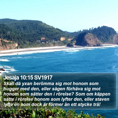 Jesaja 10:15 SV1917 Bible Verse Image