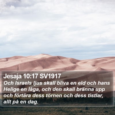 Jesaja 10:17 SV1917 Bible Verse Image