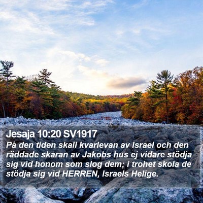 Jesaja 10:20 SV1917 Bible Verse Image