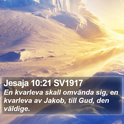 Jesaja 10:21 SV1917 Bible Verse Image