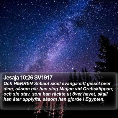 Jesaja 10:26 SV1917 Bible Verse Image