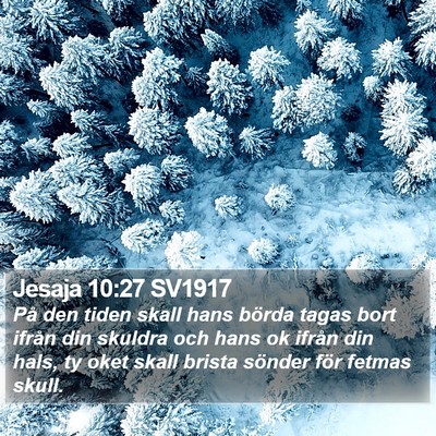 Jesaja 10:27 SV1917 Bible Verse Image