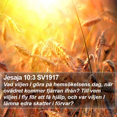 Jesaja 10:3 SV1917 Bible Verse Image