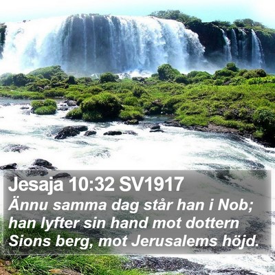 Jesaja 10:32 SV1917 Bible Verse Image